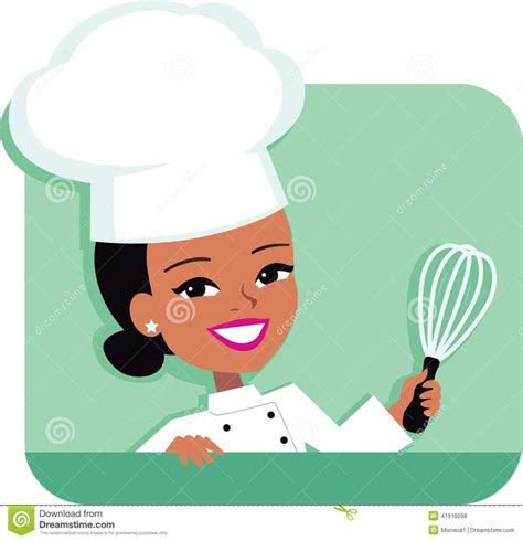 Illustration Of African American Woman Baking Stock Illustration