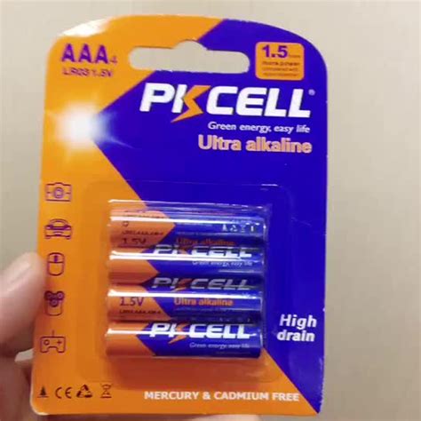 Hot Sale Am4 Lr03 1 5v No 7 Alkaline Aaa Battery Ultra Alkaline Blister