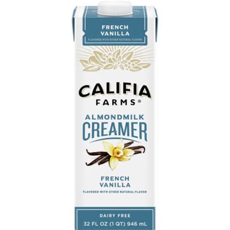 Califia Farms French Vanilla Almond Milk Coffee Creamer 32 Fl Oz