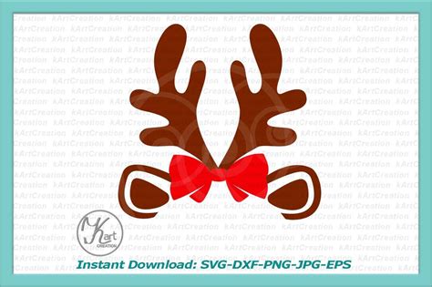 Reindeer Monogram Svg Christmas Monogram Svg Antlers Monogram Svg