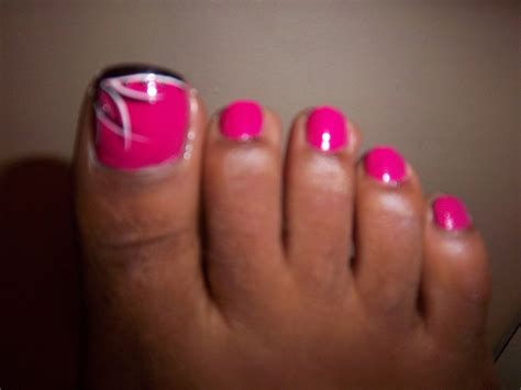 Wymeakas World How To Pink Toe Nail Art