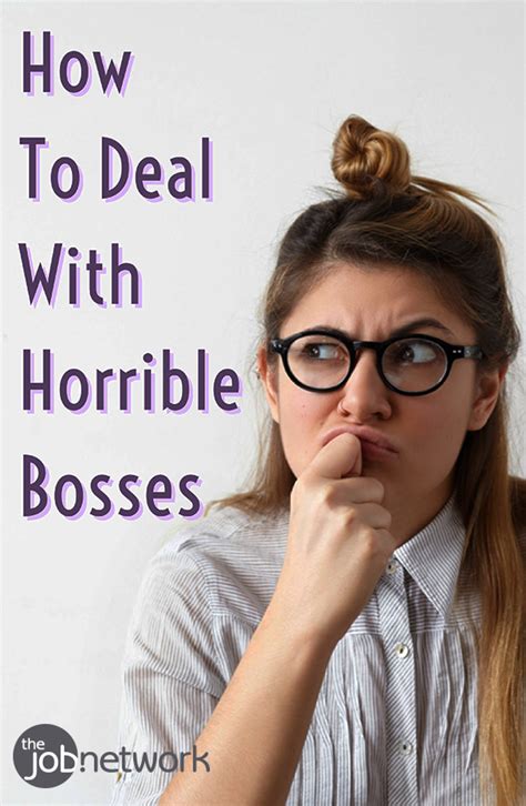 How To Spot And Deal With Horrible Bosses Horrible Bosses Bad Boss Job Advice