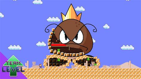 Team Level Up Mario And The Giant King Goomba Maze Youtube