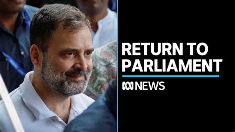 Indian Opposition Leader Rahul Gandhi Slams Modi On Return To