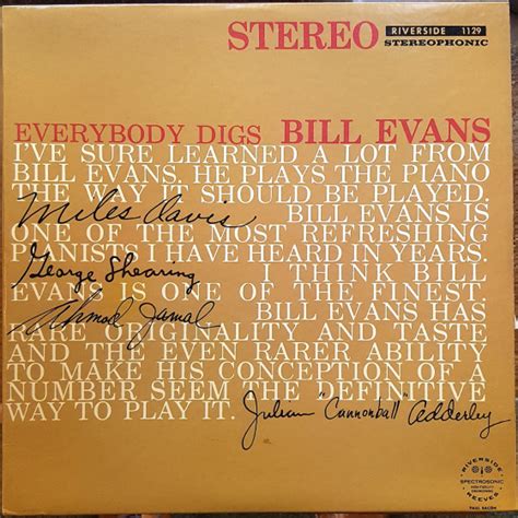 Bill Evans Everybody Digs Bill Evans Vinyl Blue Sounds