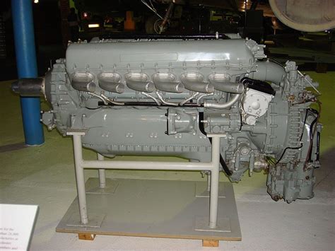 A Left Side View Of A Gloss Grey Painted Aircraft Piston Engine On