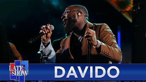 “Feel” / “Unavailable” - Davido performing with The Compozers (LIVE on The Late Show) - The ...