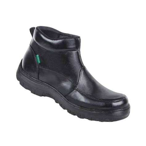 Jual Sepatu Safety Pria Hitam Boot Pendek Ujung Besi Outdoor Proyek