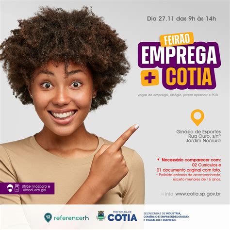 Vagas De Emprego Em Cotia De Segunda A Sexta - Feirão de emprego em Cotia terá vagas de operador de caixa, eletricista ...