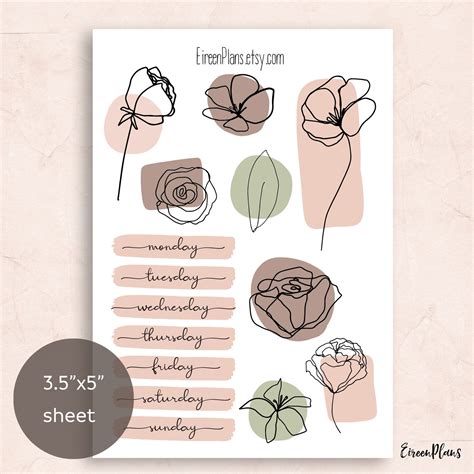 Printable Bullet Journal Stickers