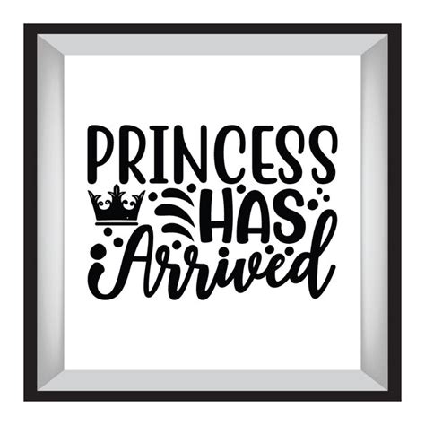 A Princesa Chegou Vol Tipografia Design De Camiseta Desenho De