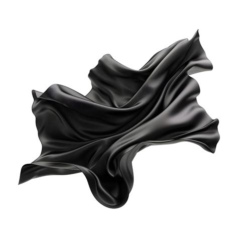 Black Silk Cloth On Transparent Background 44017372 Png