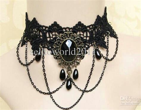 Sexy Gothic Chokers Crystal Black Lace Neck Choker Necklac Artofit