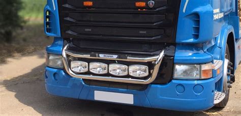 Grill Light Bar C Step Pad Side Leds To Fit Scania P G R Series