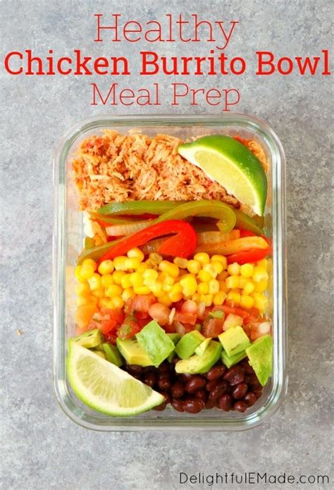 Chicken Burrito Bowl Recipe The Perfect Burrito Bowl Meal Prep Burrito Bowl Meal Prep