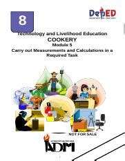 COOKERY 7 8 WEEK4 Pdf 7 8 Technology And Livelihood Education Quarter