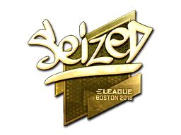 Sticker Seized Gold Boston 2018 CSGO Database