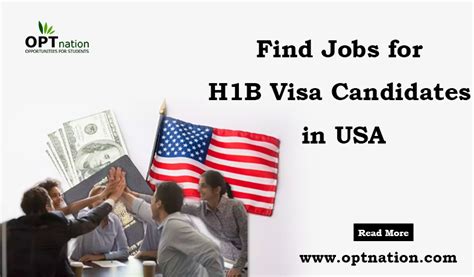 find jobs  hb visa candidates  usa optnation