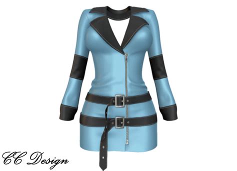 Second Life Marketplace - *CC* Sofia Leather Jacked Lightskyblue