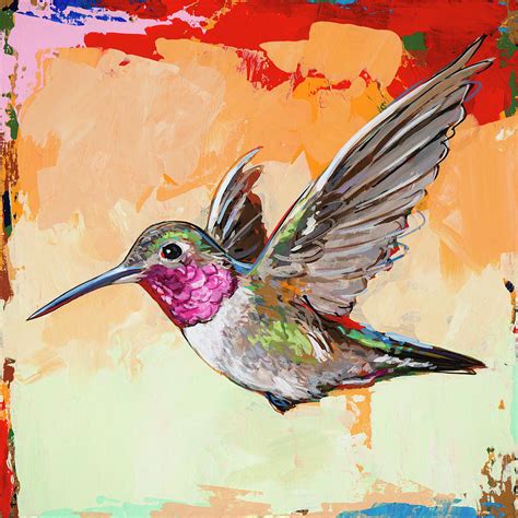 Hummingbird 13 Painting By David Palmer Fine Art America