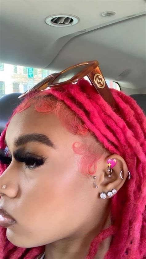 pink natural locs | Locs hairstyles, Locs, Dreadlock hairstyles black