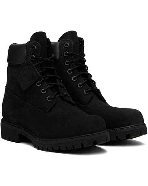 Timberland Black Premium 6 Inch Waterproof Boots For Men Lyst