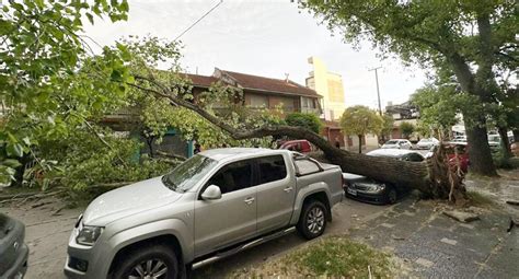 Fuerte temporal en Mar del Plata provocó importantes daños voladura