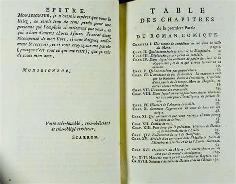 Proantic SCARRON Paul Oeuvres de Scarron Nouvelle édition 1786