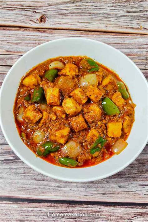 How To Make Kadai Paneer At Home Karahi Paneer Gravy Recipe