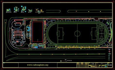 Sports Complex Platforms Cad Template Dwg Free Download Cad Templates