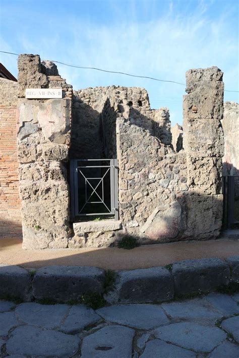 Vii Pompeii December Looking North To Entrance Doorway