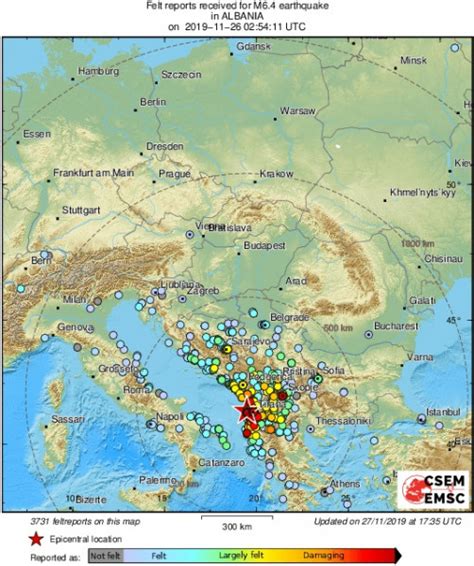 Trzęsienie ziemi w Albanii Państwowy Instytut Geologiczny PIB