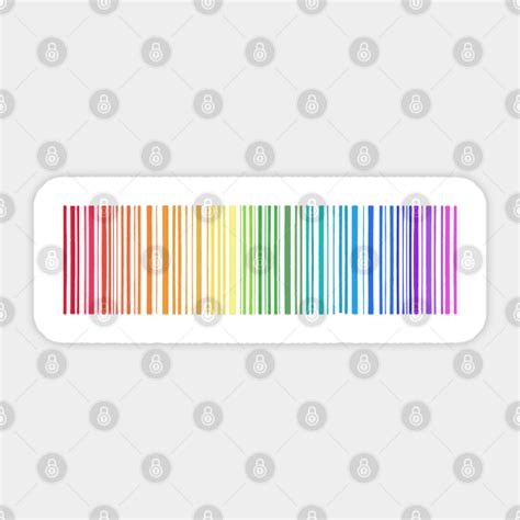 Rainbow Barcode Gay Pride T Idea Sticker Teepublic