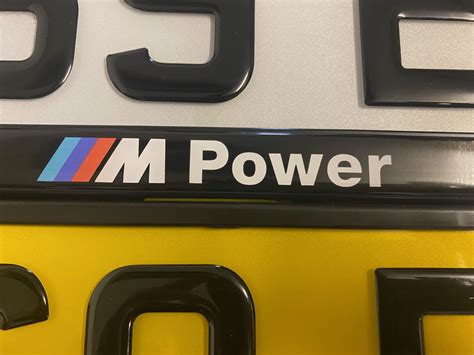 BMW M POWER DOMED GEL SURROUND Top Gear Plates