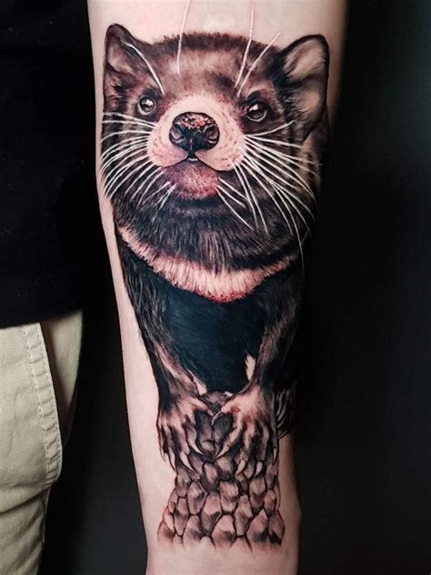 Tasmanian Devil Basketball Tattoo