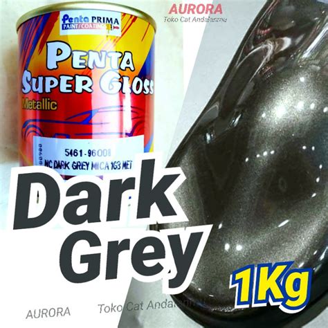 Jual Cat Abu Abu Metalik 1Kilo Penta Super Gloss Dark Grey 1G3 Metallic