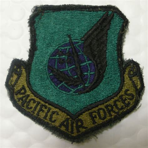 Usaf Air Force Pacific Air Forces Green Subdued Patch Ebay