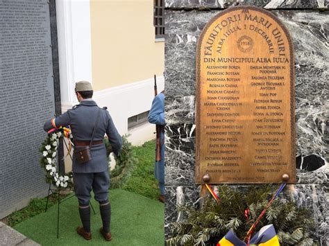 Foto Ceremonial La Alba Iulia N Memoria Participan Ilor La Unirea