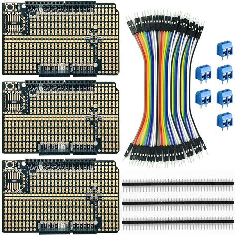 Buy ElectroCookie Arduino Prototype Shield Board Kit, Stackable DIY Expansion Proto PCB for ...