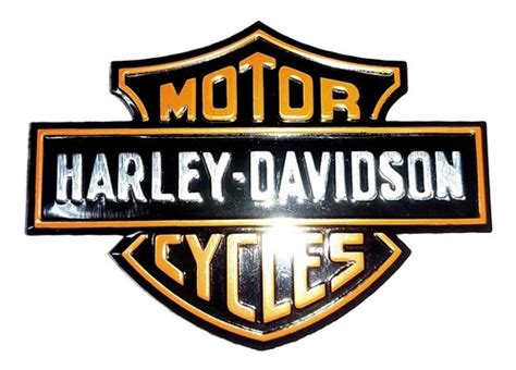 Emblema Harley Davidson Aluminio Escudo Cuotas Sin Inter S