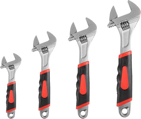 Ahaqu Pcs Adjustable Spanner Set Sizes Heavy Duty Adjustable Wrench