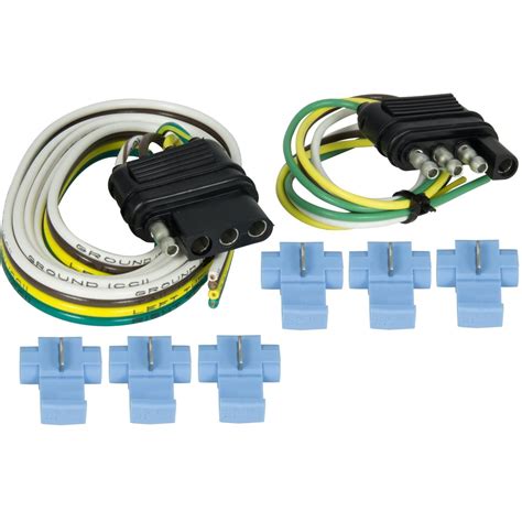 Hopkins Conector de cableado plano de 4 cables de vehículo a remolque