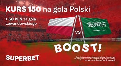 300 złotych za gola Polski w meczu z Arabią Saudyjską od Superbet