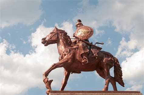 Monument Of Khan Asparukh In Strelcha Bulgaria Stock Image Image Of