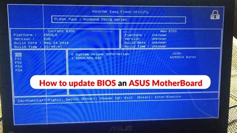 How To Update Asus Bios Windows 10 Without Battery Youtube