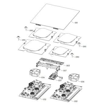 Carte Electronique Configurée pour Plaque à Induction ELECTROLUX