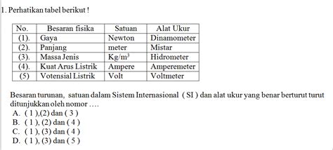 Contoh Soal Besaran Pokok Dan Besaran Turunan Contoh Soal Terbaru Riset