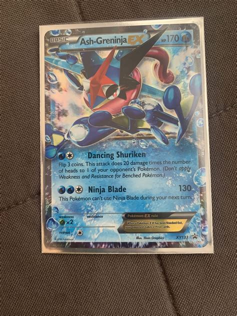 Ash=Greninja EX XY133 Black Star Promo MP Pokemon Values - MAVIN