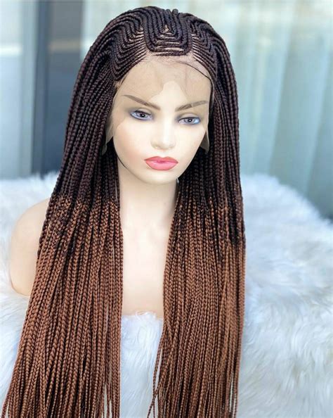 Braided Wig Cornrow Wig Box Braided Wig Ombre Wigs Passion Twists Wig