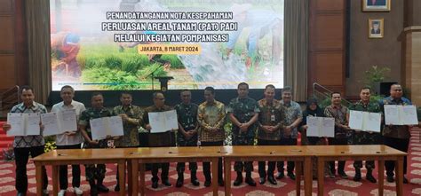 Berita Bsip Riau Mentan Mou Dengan Ksad Untuk Perluas Areal Tanam